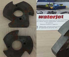 Part of carpenter cutters - water jet