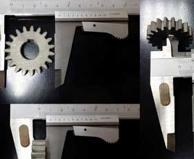 Pinion - water jet