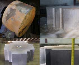Materials 13 Lame 225mm of thickness 378mm diameter water jet