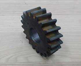 Cog wheels with slanting cogs; 5-axis cutting water jet